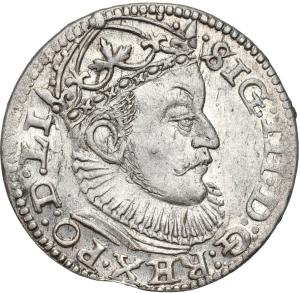 Zygmunt III Waza. Trojak (3 grosze) 1589, Ryga – PIĘKNY