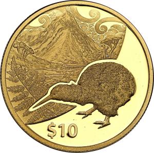 Nowa Zelandia. Elżbieta II 2014 10 dolarów – 1/4 uncji złota