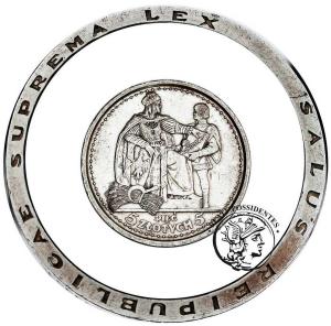Polska II RP PRÓBA Srebro 5 zł 1925 Konstytucja 81 perełek st. 2