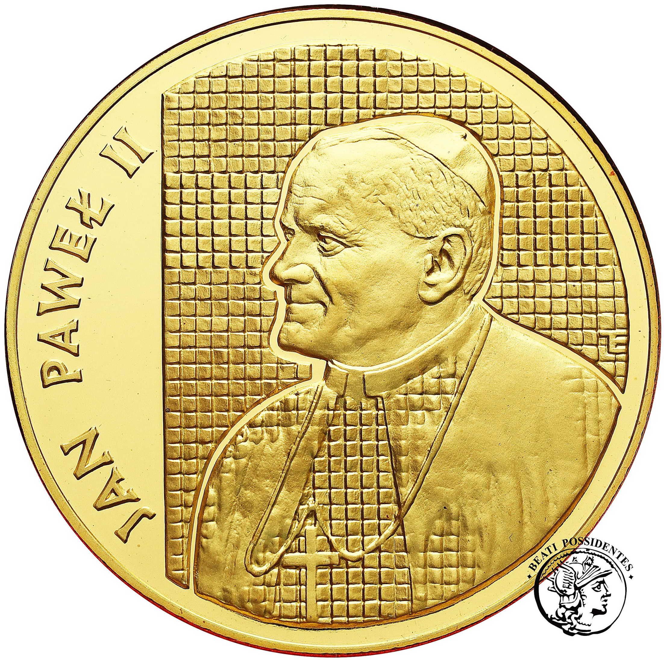 Polska 200 000 złotych 1989 Jan Paweł II „kratka”  st. L