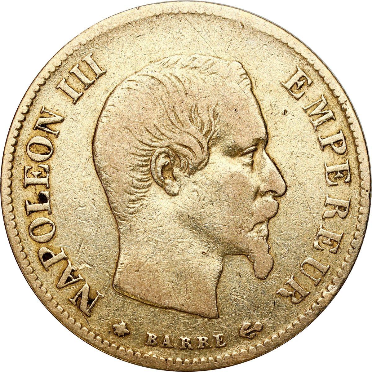 Francja Napoleon III 10 Franków 1859 BB