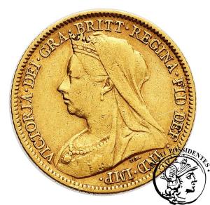 Wielka Brytania 1/2 Suwerena 1900 st.3