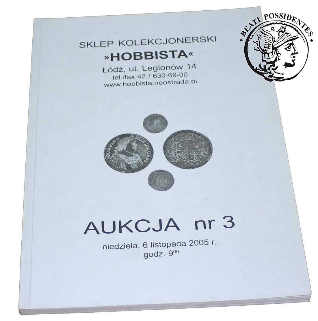 Katalog z aukcji nr 3 (6 listopada 2005 r). Sklep Kolekcjonerski HOBBISTA.