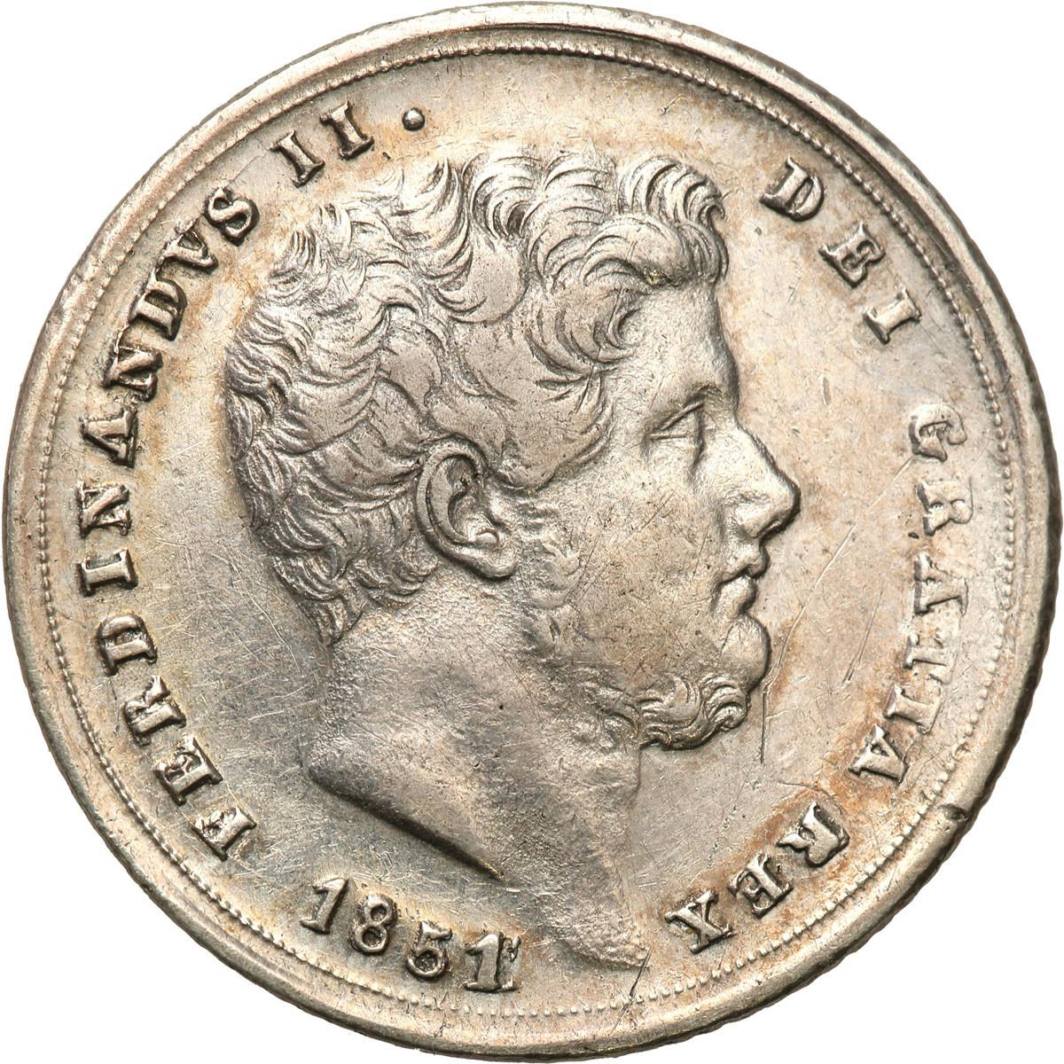 Włochy Neaopol & Sycylia, 20 grana 1851 st.2