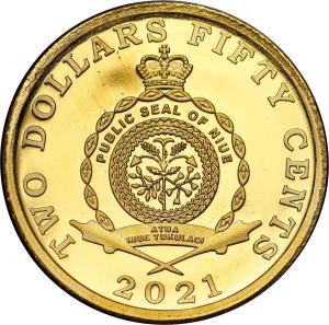 Niue. 2,5 dolara Taj Mahal  2021 - ZŁOTO