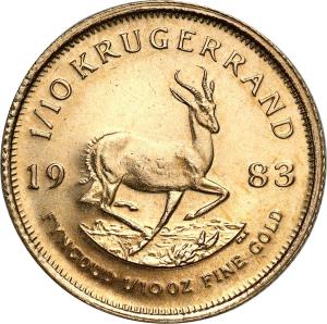 RPA. Złoty Krugerrand 1983 - 1/10 uncji złota