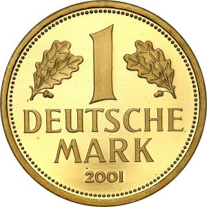 Niemcy 1 Marka 2001 A pożegnalna (Abschiedmark)