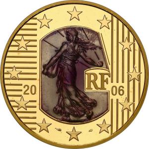 Francja. 50 Euro 2006 Liberty - nakład tylko 500 szt -uncja złota