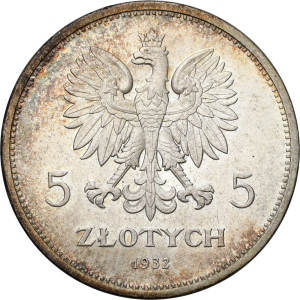 5 złotych 1932 Nike NGC MS61 Najrzadsza moneta obiegowa II RP