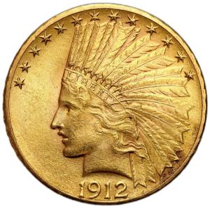 USA. 10 $ dolarów Indianin 1912 Filadelfia