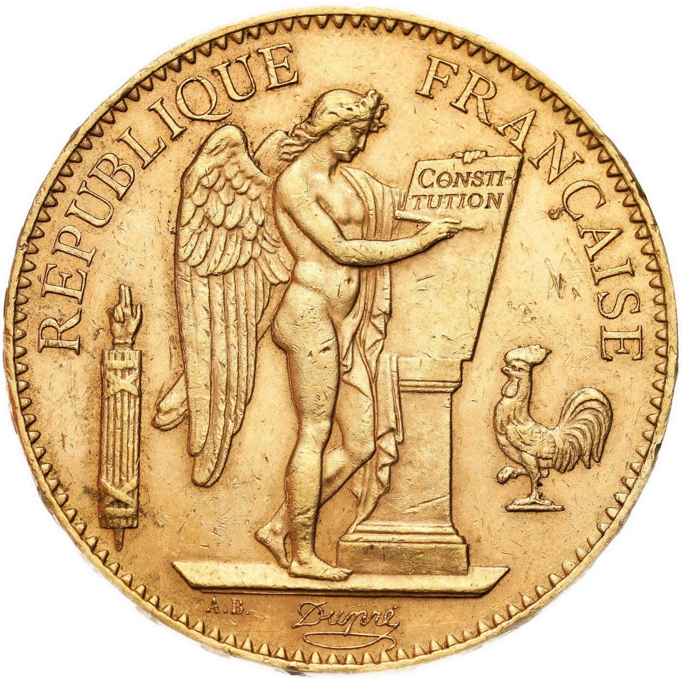 Francja. 100 franków 1901 A Anioł - RZADKIE