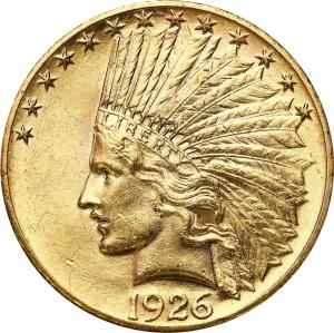 USA. 10 $ dolarów 1926 Indianin Filadelfia