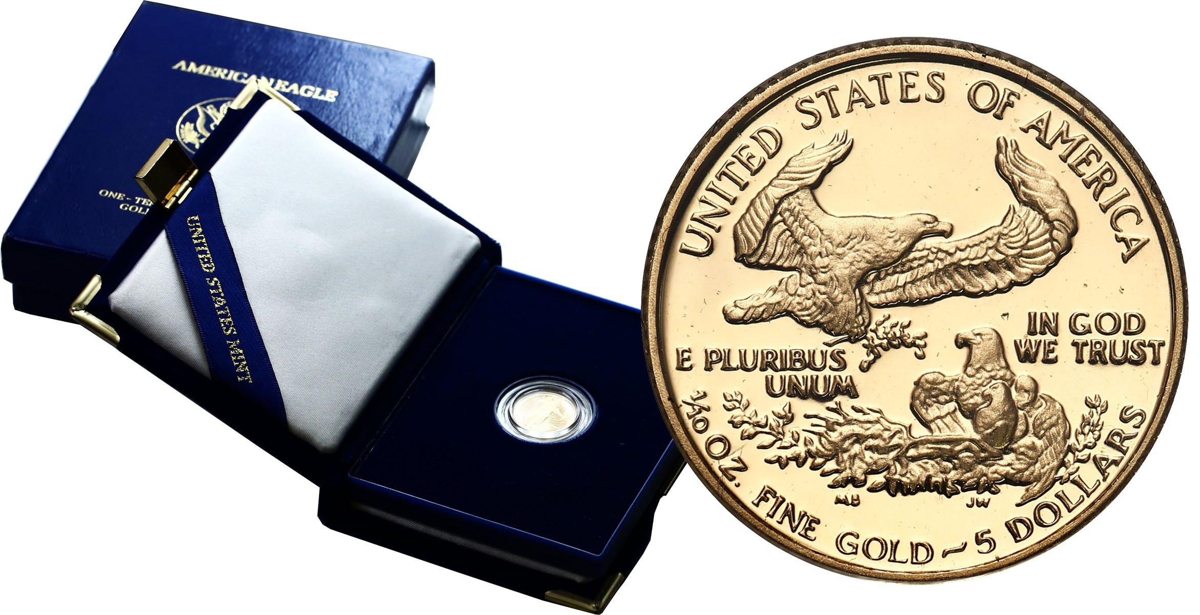 USA 5 dolarów 1988 (1/10 uncji złota) American Eagle