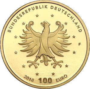 Niemcy. 100 euro 2017 UNESCO - Pałace Augustusburg i Falkenlus - 1/2 uncji złota