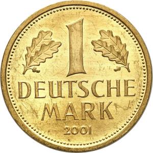 Niemcy 1 Marka 2001 F pożegnalna (Abschiedmark)