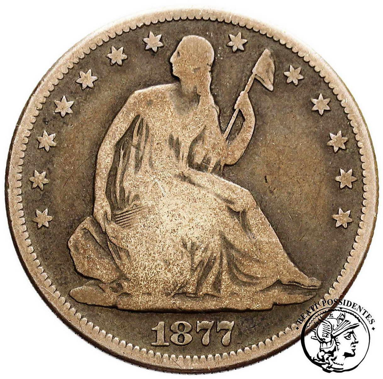 USA, 1/2 $ dolara 1877 st.3-