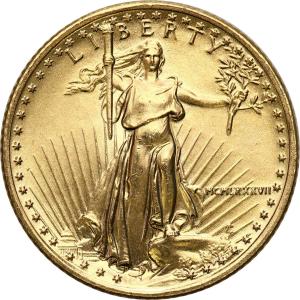 USA. Złote 5 dolarów 2017 - 1/10 uncji złota