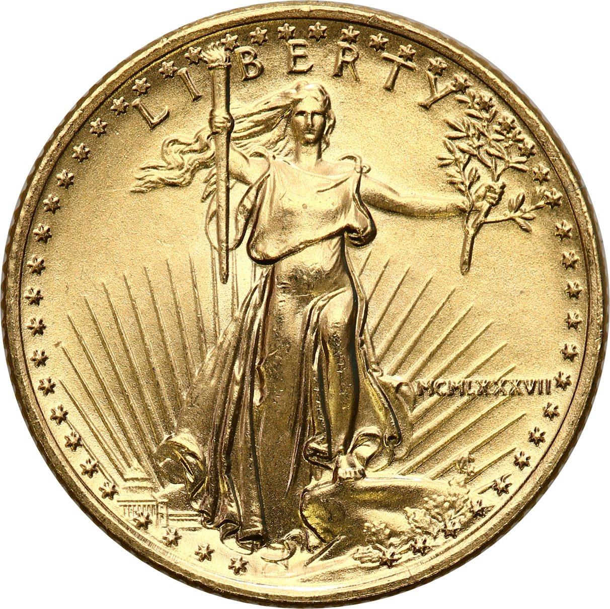 USA. Złote 5 dolarów 2017 - 1/10 uncji złota