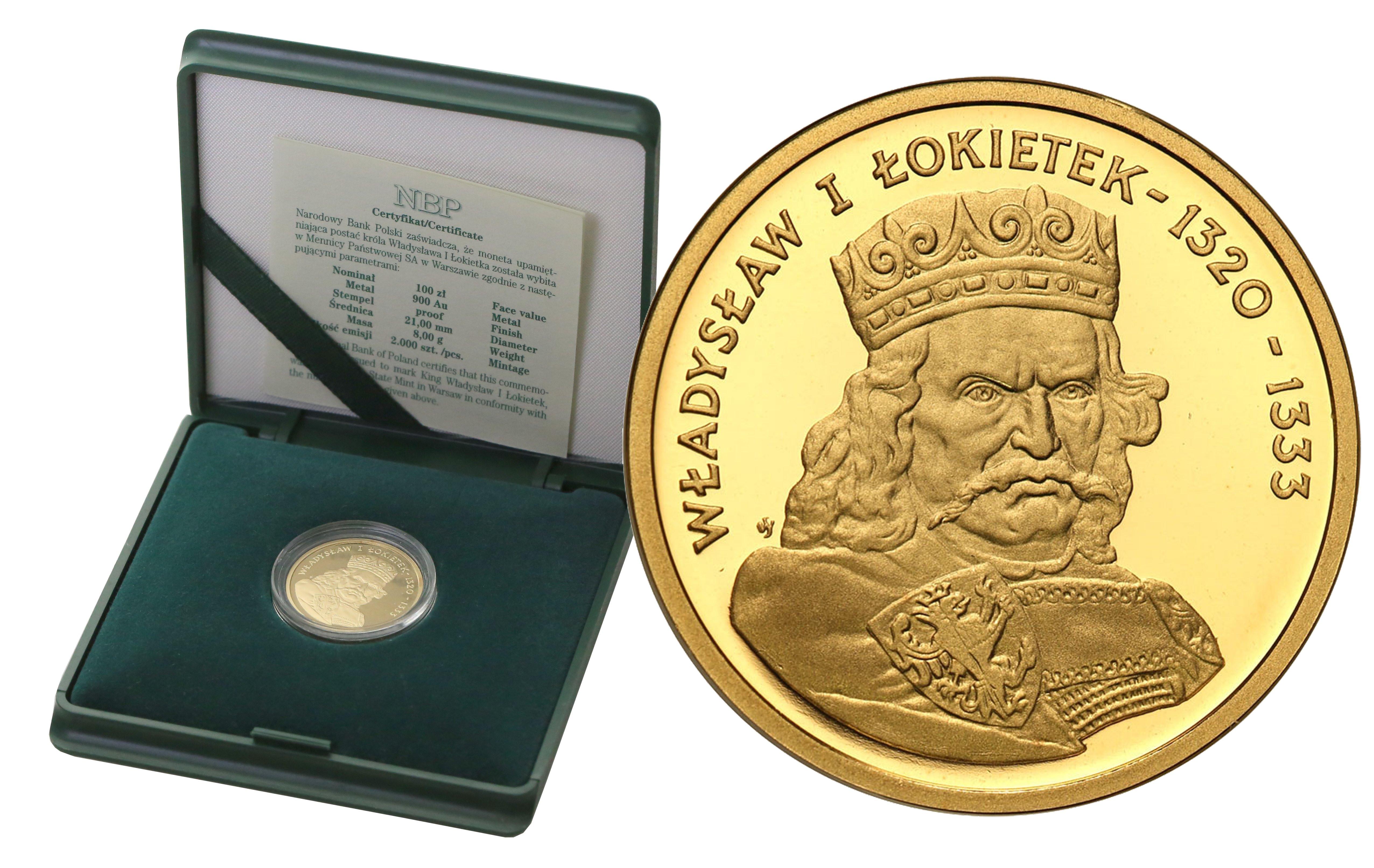 III RP 100 złotych 2001 Władysław I Łokietek