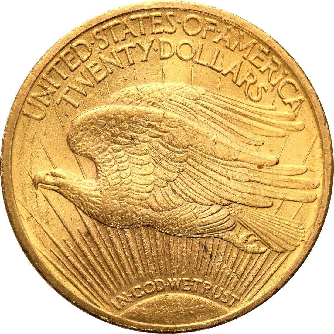 USA. Złote 20 dolarów St. Gaudens – Podwójny Orzeł