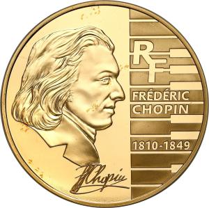 Francja. 20 Euro 2005 Fryderyk Chopin - nakład tylko 500 szt.