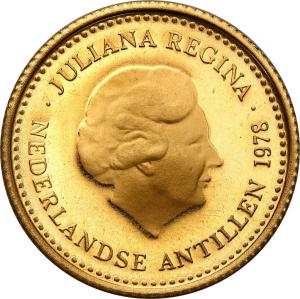 Antyle Holenderskie. 100 guldenów 1978 - Królowa Juliana - 150-lecie Banku