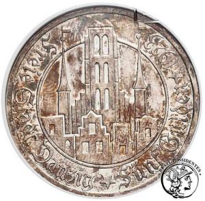 Wolne Miasto Gdańsk 5 Guldenów 1923 lustrzanka GCN PR 62