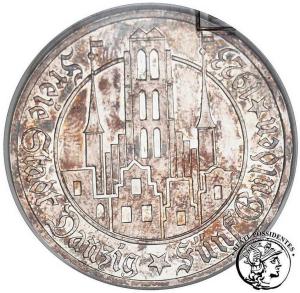 Wolne Miasto Gdańsk 5 Guldenów 1923 lustrzanka GCN PR 62