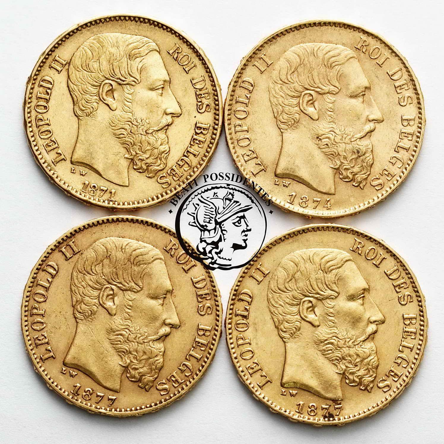 Belgia 20 Franków Leopold II st. 3