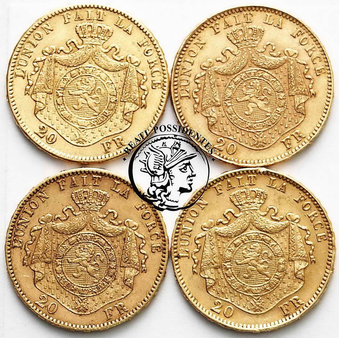 Belgia 20 Franków Leopold II st. 3
