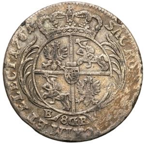 Polska August III Sas dwuzłotówka kor 1761 RRR st. 3
