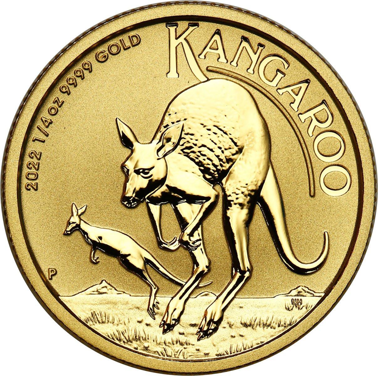Australia 25 dolarów 2011 Kangur 1/4 uncji złota