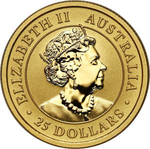 Australia 25 dolarów 2011 Kangur 1/4 uncji złota