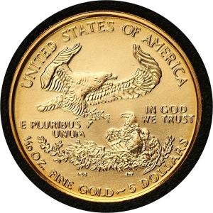 USA. 5 $ dolarów 1999 - 1/10 uncji złota