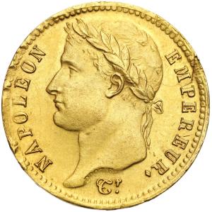 Francja, Napoleon Bonaparte (1804-1815). 20 franków 1811 W, Lille
