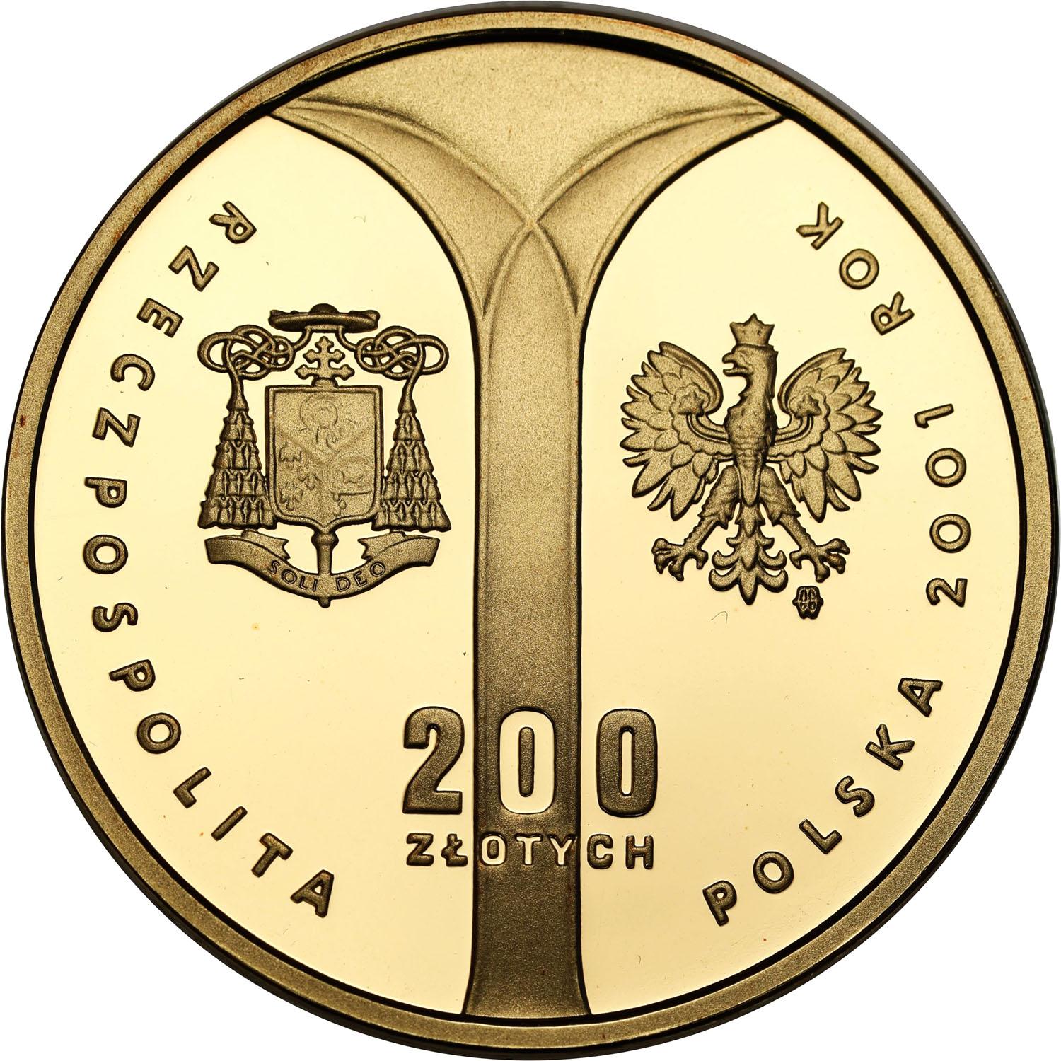 NBP Zestaw 10 złotych + 200 złotych 2001 Kardynał Wyszyński SREBRO + ZŁOTO