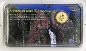 Australia 15 $ dolarów 1999 Kangur (1/10 uncji złota) / oryginalny blister
