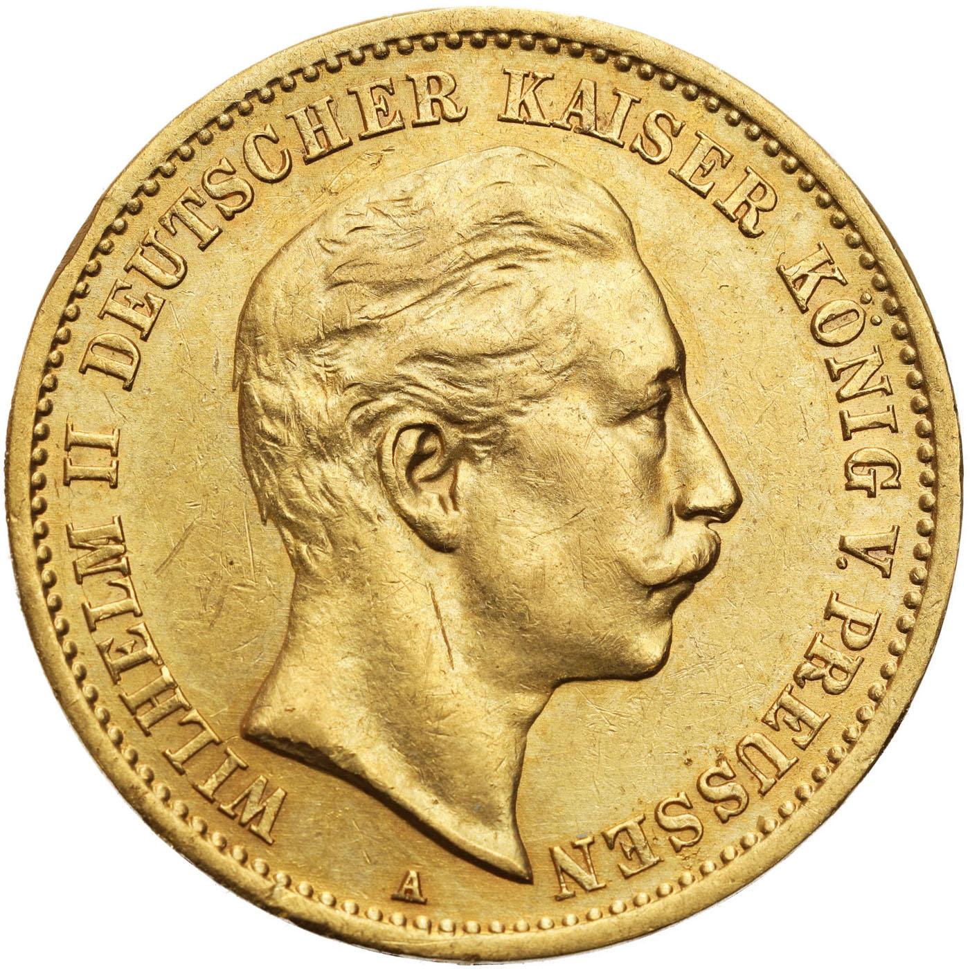 Niemcy Prusy. Wilhelm II. 10 Marek 1909 A, Berlin - PIĘKNE