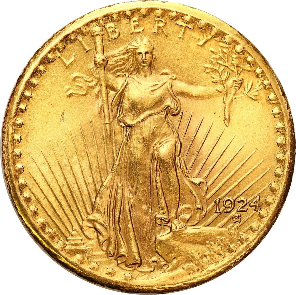 USA 20 dolarów 1924 Filadelfia St. Gaudens