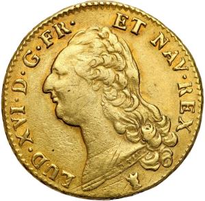 Francja. Ludwik XVI 1774–1793. Podwójny louis d'or 1786 I, Limoges - RZADKIE