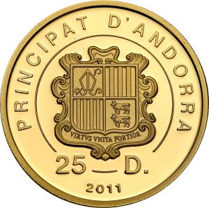 Andora 25 dinarów 2011 Święta Rodzina