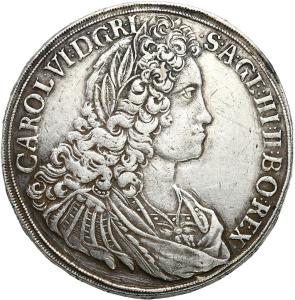 Śląsk. Karol VI (1711-1740). Talar 1718, Wrocław - RZADSZY ROCZNIK