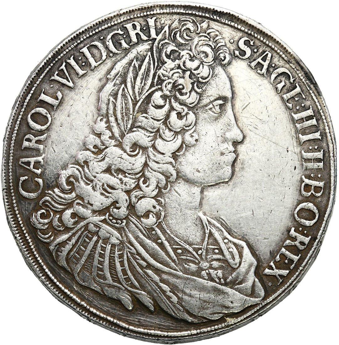 Śląsk. Karol VI (1711-1740). Talar 1718, Wrocław - RZADSZY ROCZNIK