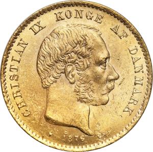 Dania. 20 Koron (kroner) 1875 CS Christian IX