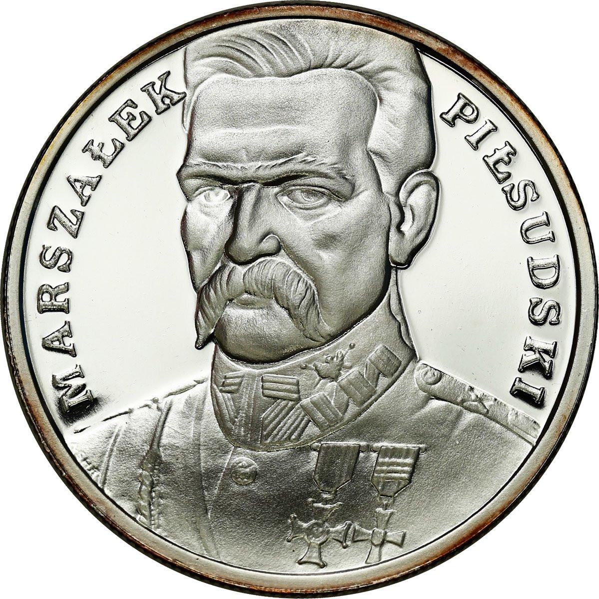 III RP. 100.000 złotych 1990 Piłsudski - Mały Tryptyk