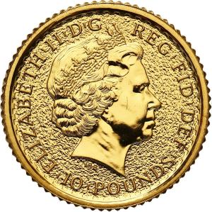 Wielka Brytania 10 funtów 2015 - 1/10 uncji złota