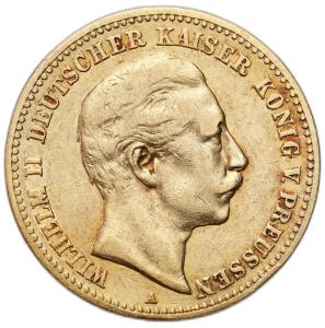 Niemcy. Wilhelm II 10 Marek 1890 A, Berlin 