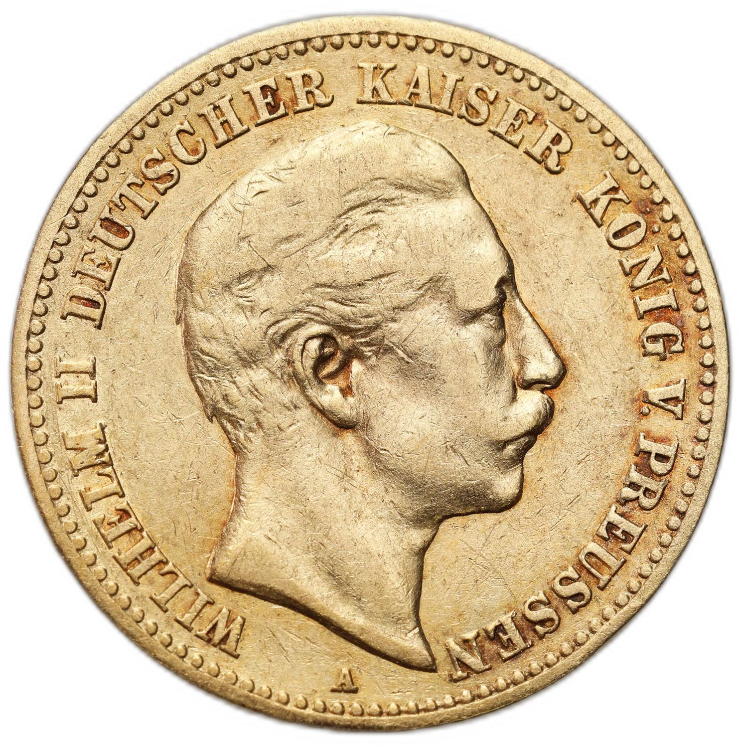 Niemcy. Wilhelm II 10 Marek 1890 A, Berlin 