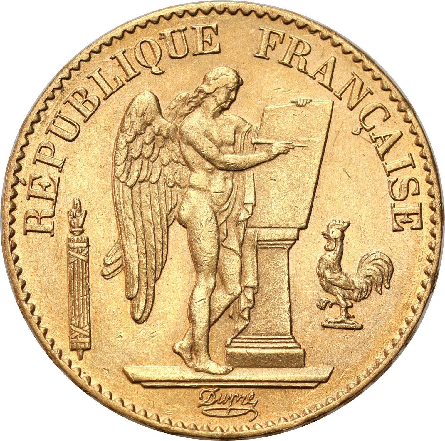 Francja III Republika 20 franków 1878 A Paryż ANIOŁ