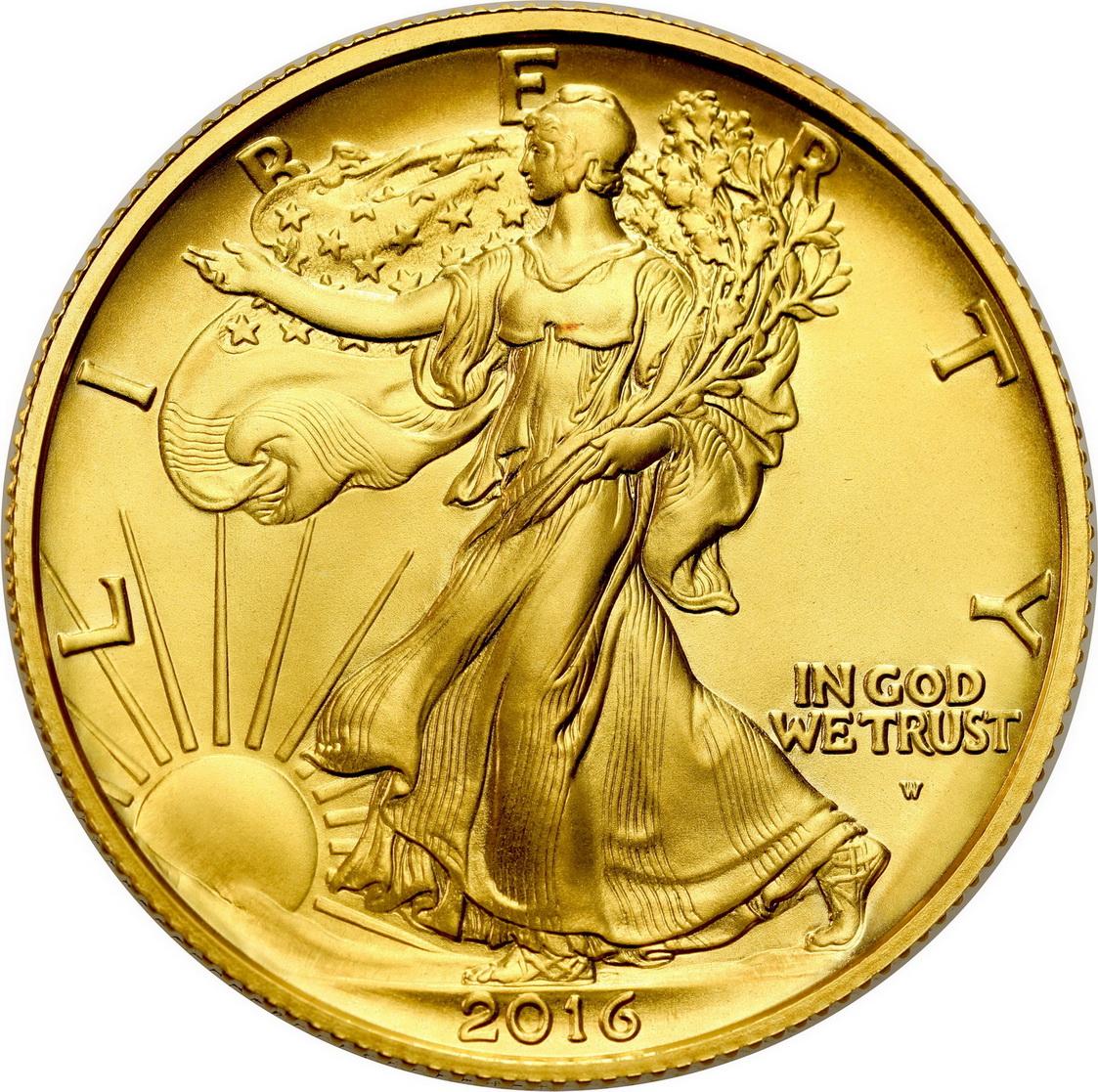 USA 1/2 dolara Liberty - Half Dollar 2016 - 1/2 uncji złota